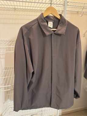 Adidas Basketball Men Gray Casual Jacket Small
